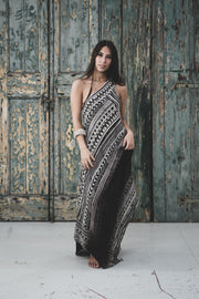 VENUS FR SP ONE-SHOULDER LONG DRESS 100% COTTON