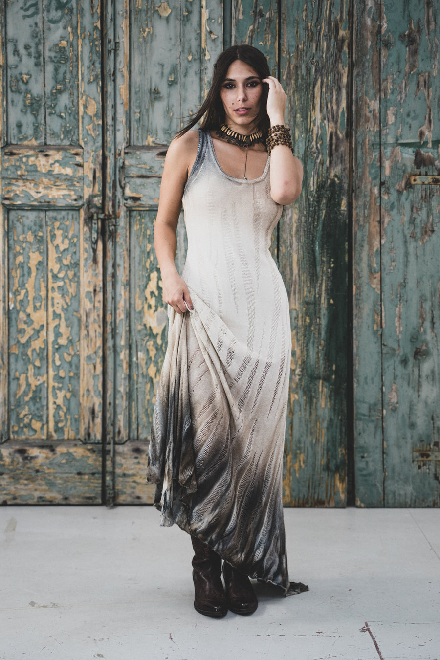 SUNSET SP NATURAL DRESS 85% COTTON 15% SILK