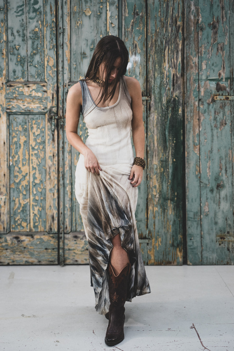 SUNSET SP NATURAL DRESS 85% COTTON 15% SILK